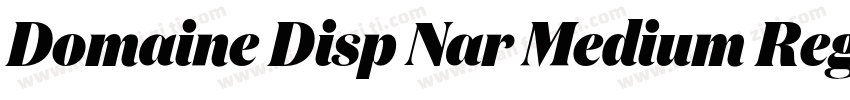 Domaine Disp Nar Medium Regular字体转换